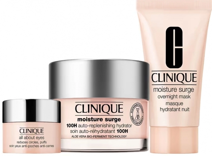 Set Moisture Surge 100H 50ml + Overnight Mask 30ml + All About Eyes 5ml