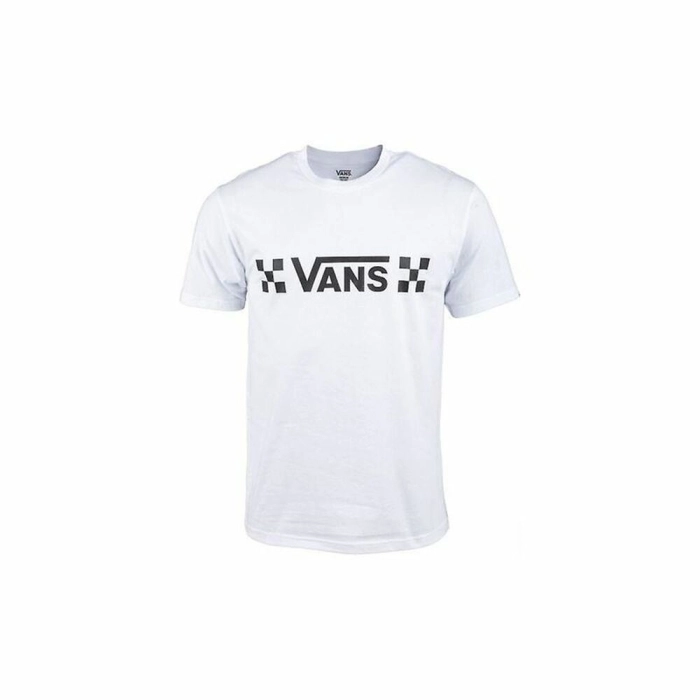 Camiseta de Manga Corta Hombre Vans Drop V Check-B Blanco