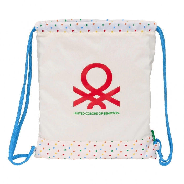 Bolsa Mochila con Cuerdas Benetton Topitos (35 x 40 x 1 cm) Bolsa Mochila con Cuerdas Benetton Topitos (35 x 40 x 1 cm)