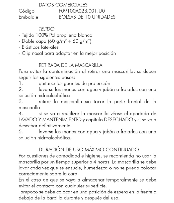 Higienicas, Homologadas, Lavables y Reutilizables Higienicas, Homologadas, Lavables y Reutilizables