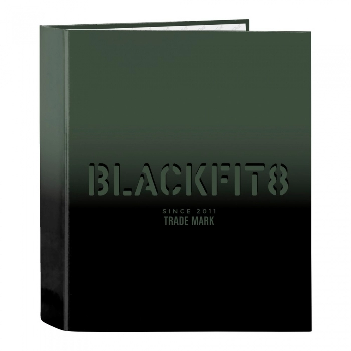 Carpeta de anillas BlackFit8 Skull Negro Gris A4 (40 mm) Carpeta de anillas BlackFit8 Skull Negro Gris A4 (40 mm)
