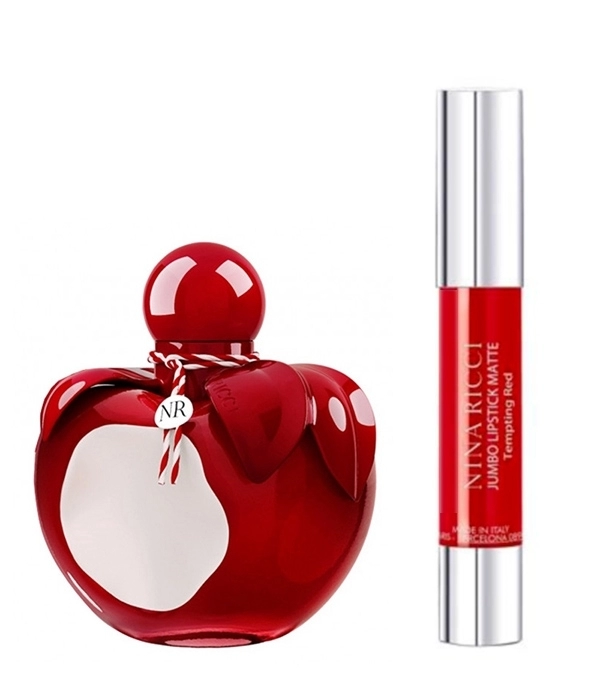 Set Nina Rouge 50ml + Nina Tempting Red Jumbo Lipstick Matte 2.5g