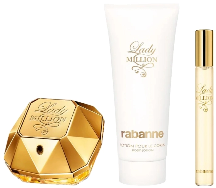 Set Lady Million 50ml + 10ml + Body Lotion 100ml