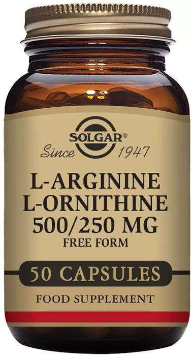 L-Arginina 500 mg / L-Ornitina 250 mg L-Arginina 500 mg / L-Ornitina 250 mg