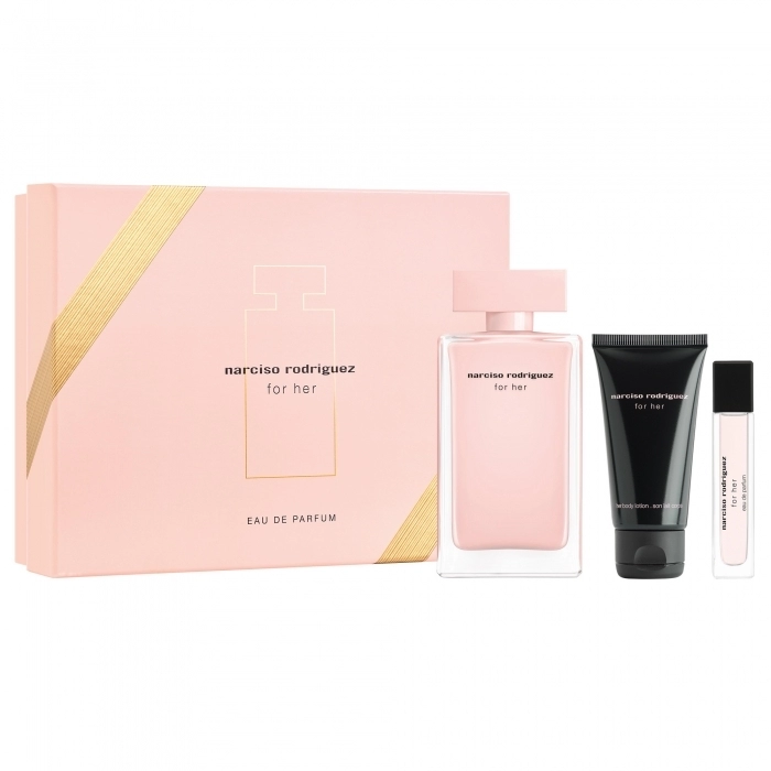 Set Narciso Rodriguez for Her 100ml + 10ml + Body Lotion 50ml