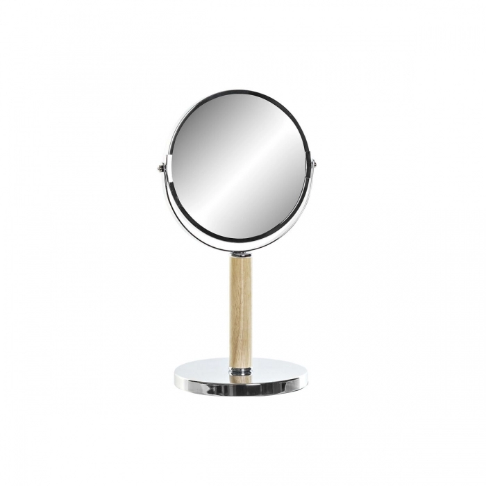 Espejo de Aumento DKD Home Decor Metal Madera (19 x 15 x 34 cm)