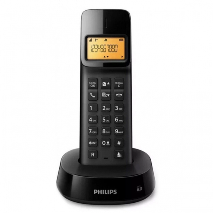 Teléfono Inalámbrico Philips D1601B/01 1,6