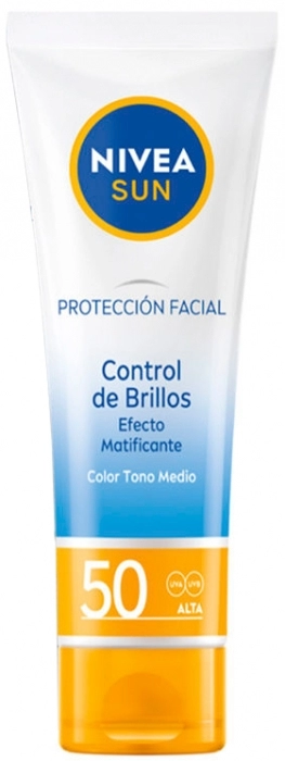 Sun Protección Facial Control de Brillos SPF50 Tono Medio