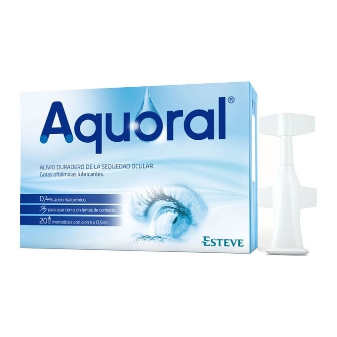 Aquoral Gotas Oftalmicas Lubricantes AC Hialuron 