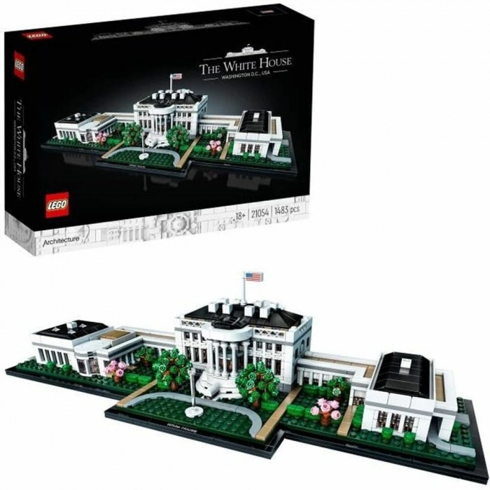 Playset Lego Architecture the White House Adultos 1483 Piezas
