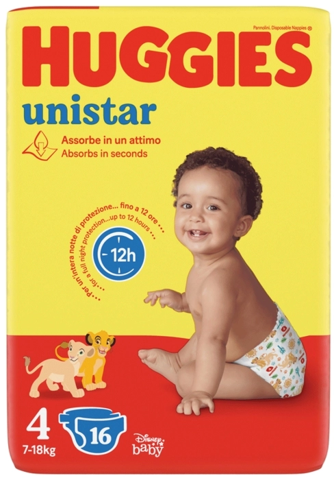 Huggies Unistar Talla 4 7-18kg