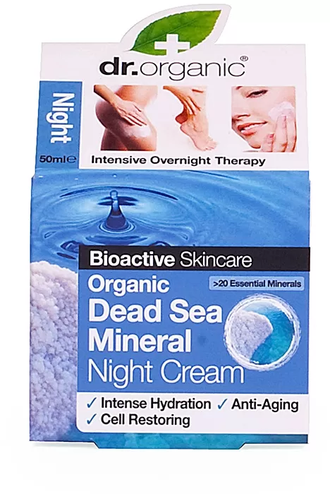 Crema de Noche Orgánica Mineral del Mar Muerto