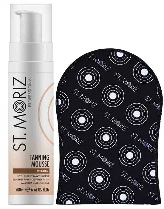 Set Tanning Mousse Medium 200ml + Guante Aplicador para Autobronceador Set Tanning Mousse Medium 200ml + Guante Aplicador para Autobronceador