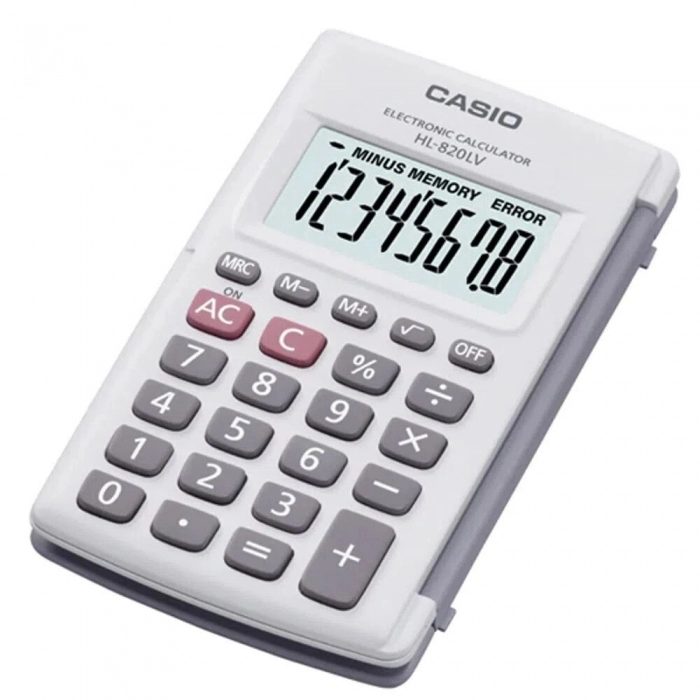 Calculadora Casio HL-820LV-WE Gris Resina (10 x 6 cm)