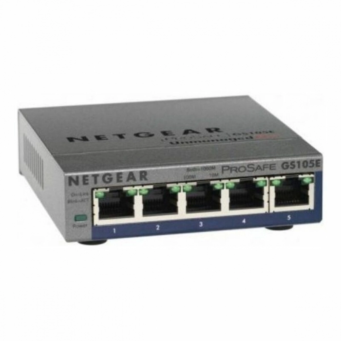 Switch de Sobremesa Netgear GS105E-200PES        5P Gigabit RJ45