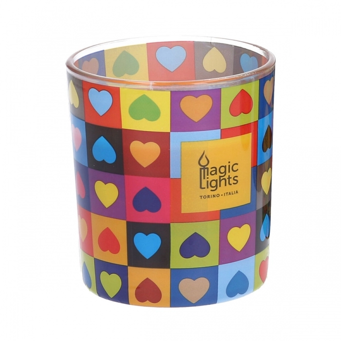 Vela Magic Lights Corazones (7,5 x 8,4 cm)