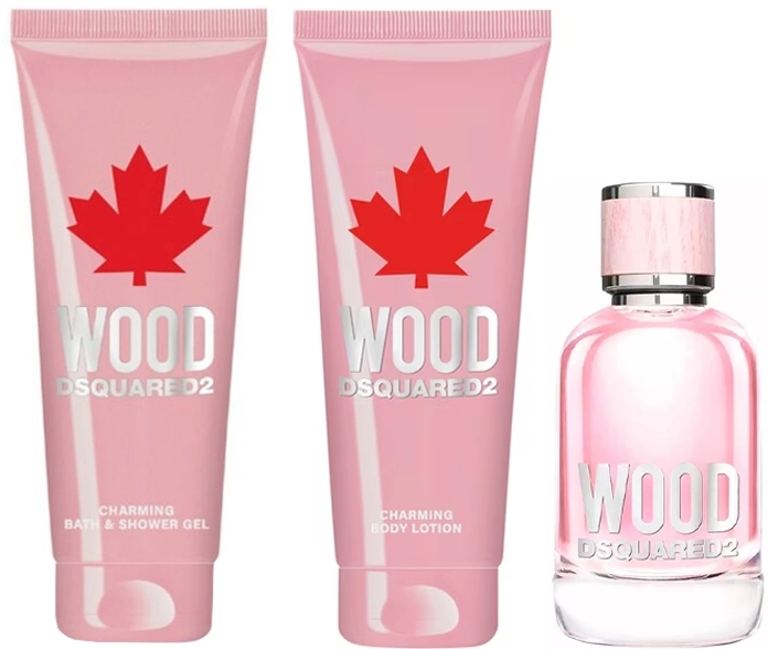 Set Wood Pour Femme 50ml + Bath & Shower Gel 100ml + Body Lotion 100ml