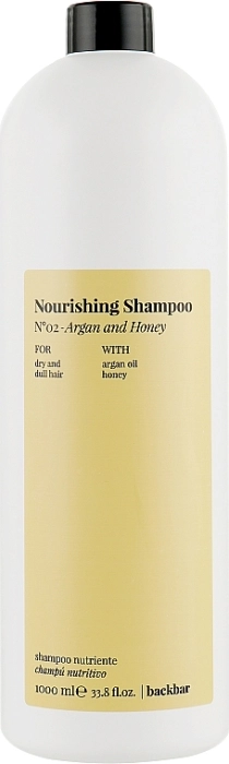 Backbar Nourishing Shampoo Nº02 Argan and Honey