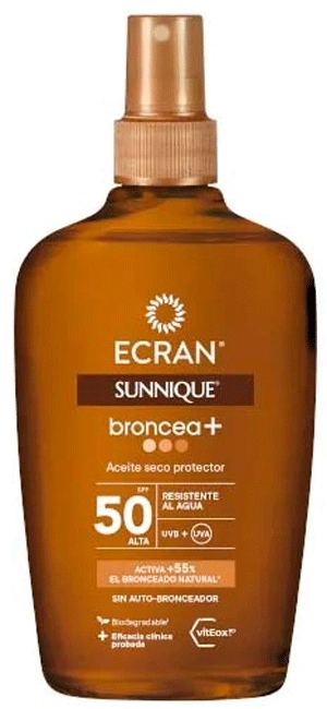 Sunnique Aceite Seco Protector Broncea+ SPF50 Sunnique Aceite Seco Protector Broncea+ SPF50