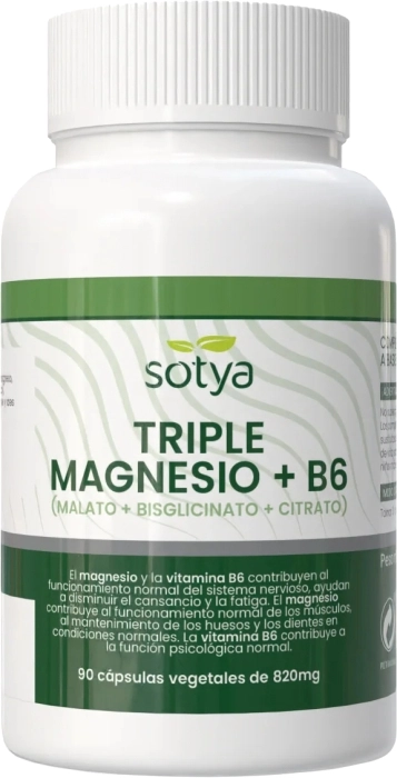 Triple Magnesio + B6 (Malato + Bisglicinato + Citrato)