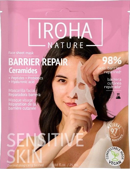 Mascarilla Facial Reparadora Barrera con Peptides + Probiotics + Hyaluronic Acid Mascarilla Facial Reparadora Barrera con Peptides + Probiotics + Hyaluronic Acid