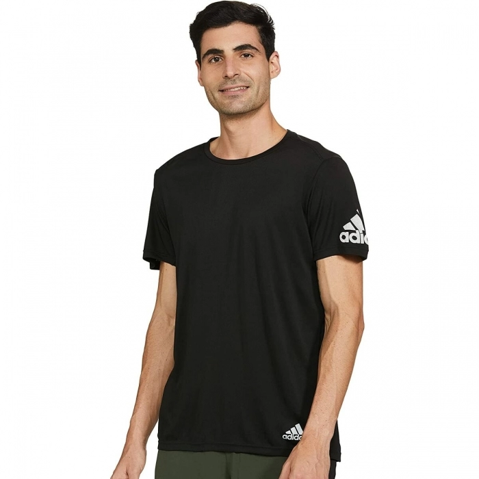 Camiseta Deportiva de Manga Corta Adidas Negro S