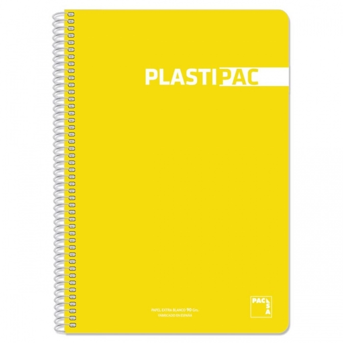 Cuaderno Pacsa Plastipac Amarillo 80 Hojas Din A4 (5 Unidades) Cuaderno Pacsa Plastipac Amarillo 80 Hojas Din A4 (5 Unidades)