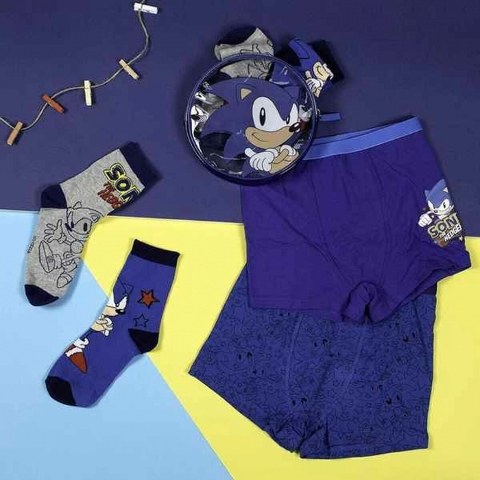 Pack de Ropa Interior Infantil Sonic Multicolor (4 pcs)