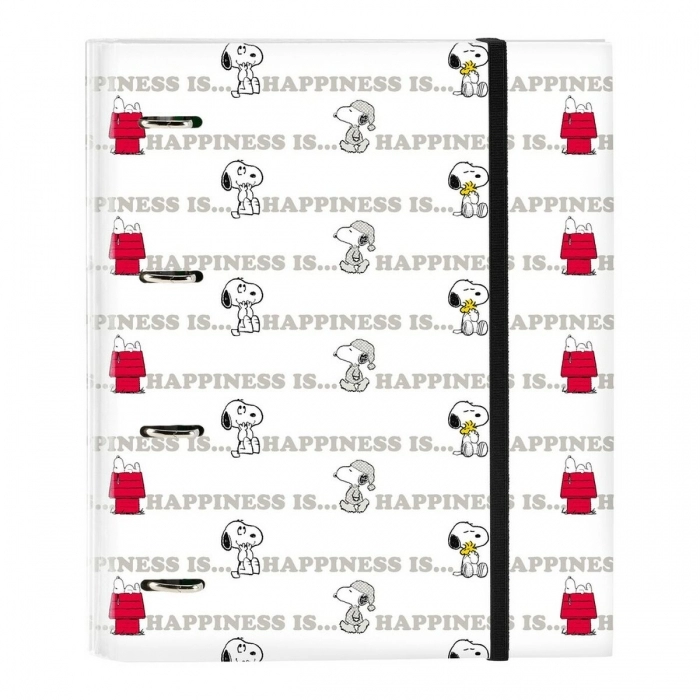 Carpeta de anillas Snoopy Friends forever Blanco A4 Menta (27 x 32 x 3.5 cm) (35