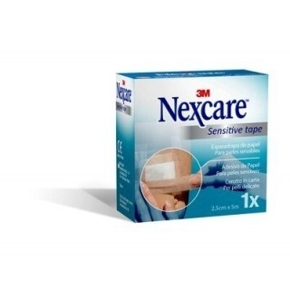 Esparadrapo hipoalergico 3m nexcare sensitive ta carne 5 m x 2.5 cm