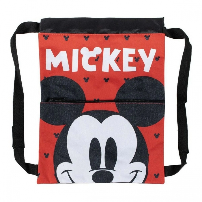 Mochila Saco Infantil Mickey Mouse Rojo (27 x 33 x 1 cm)