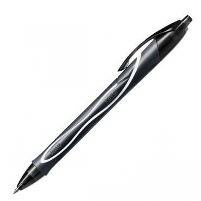 Boligrafo de tinta líquida Bic Gel-ocity Quick Dry Negro 0,3 mm (12 Unidades)