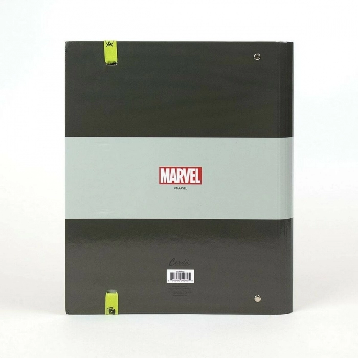 Carpeta de anillas Marvel A4 Verde (26 x 32 x 4 cm)