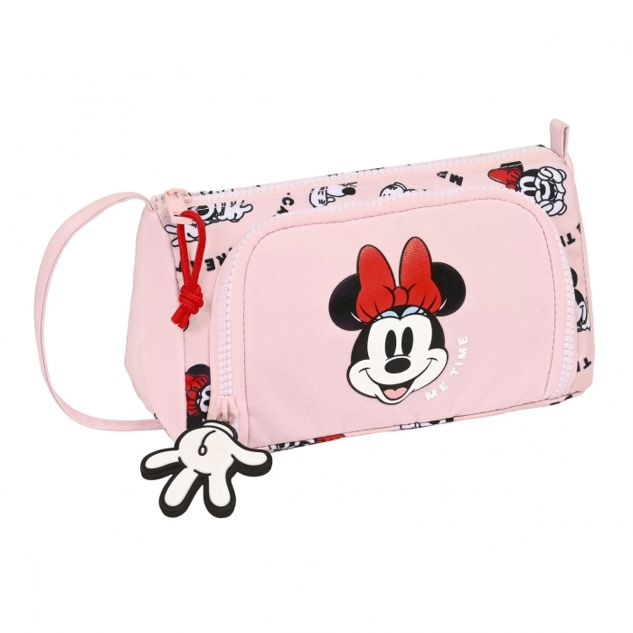 Estuche Escolar Minnie Mouse Me time Rosa (20 x 11 x 8.5 cm)