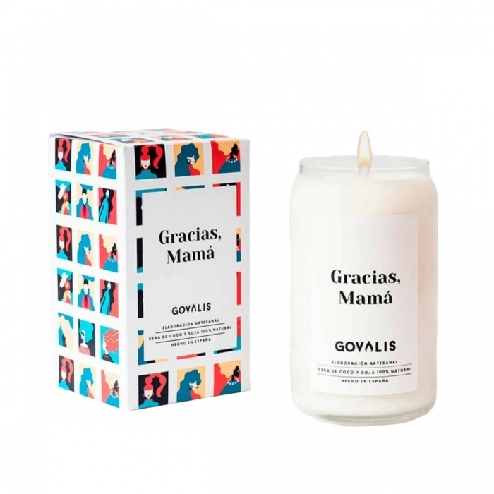 Vela Perfumada GOVALIS Gracias Mamá (500 g)