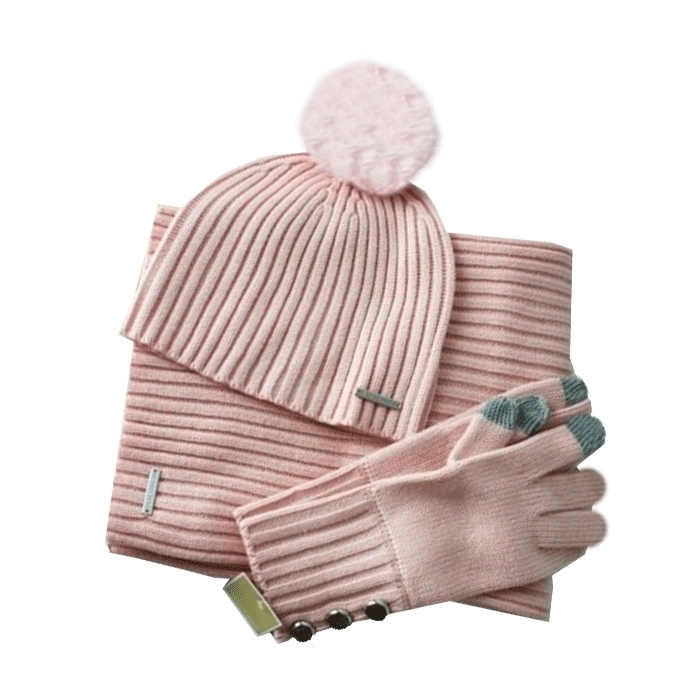 Tamaño del fabricante:/Única One Size Rosa gorro y guantes Cerdá 2200002459 Set de bufanda Rosa 001 para Niños 