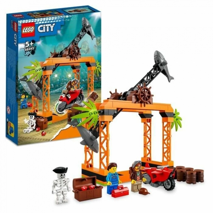 Playset Lego 60342 City Stuntz Stunt Challenge: Shark Attack (122 Piezas)