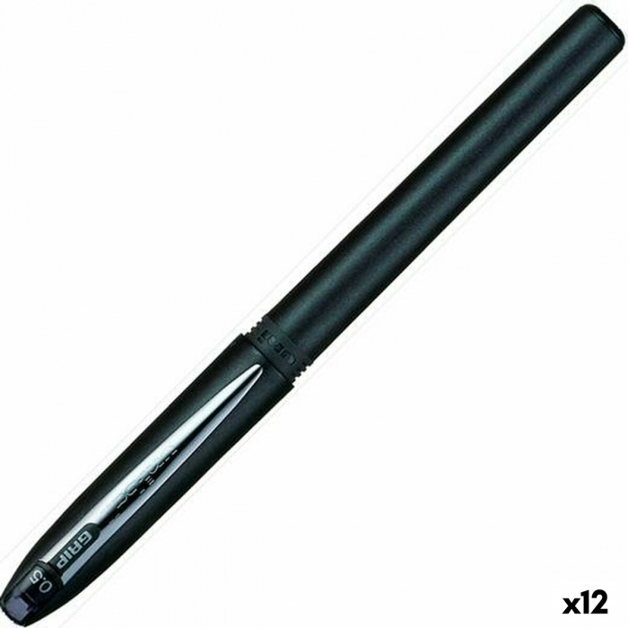 Bolígrafo Roller Uni-Ball Grip Micro UB-245 Negro 0,5 mm (12 Unidades) Bolígrafo Roller Uni-Ball Grip Micro UB-245 Negro 0,5 mm (12 Unidades)