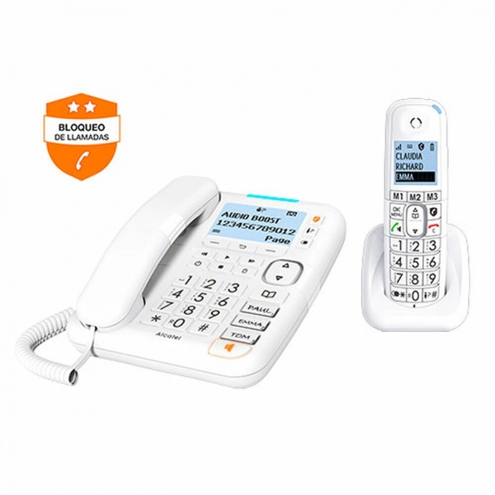 Teléfono Inalámbrico Alcatel XL785 Blanco