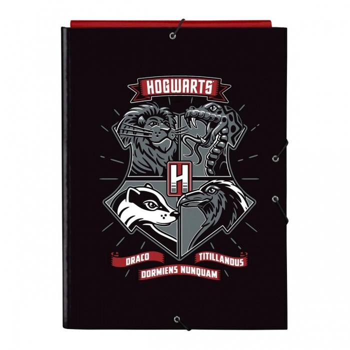 Carpeta Harry Potter Witchcraft Negro Granate A4 Carpeta Harry Potter Witchcraft Negro Granate A4