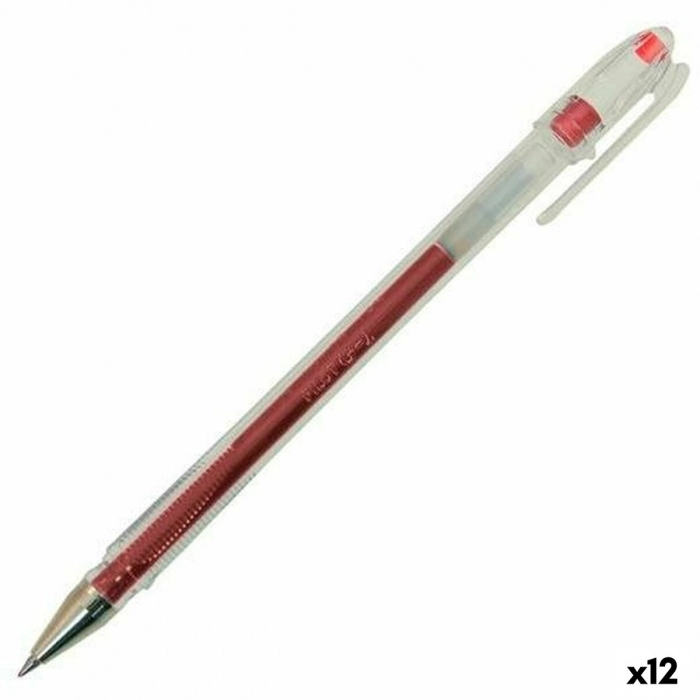 Bolígrafo Roller Pilot G-1 Rojo 0,3 mm (12 Unidades)