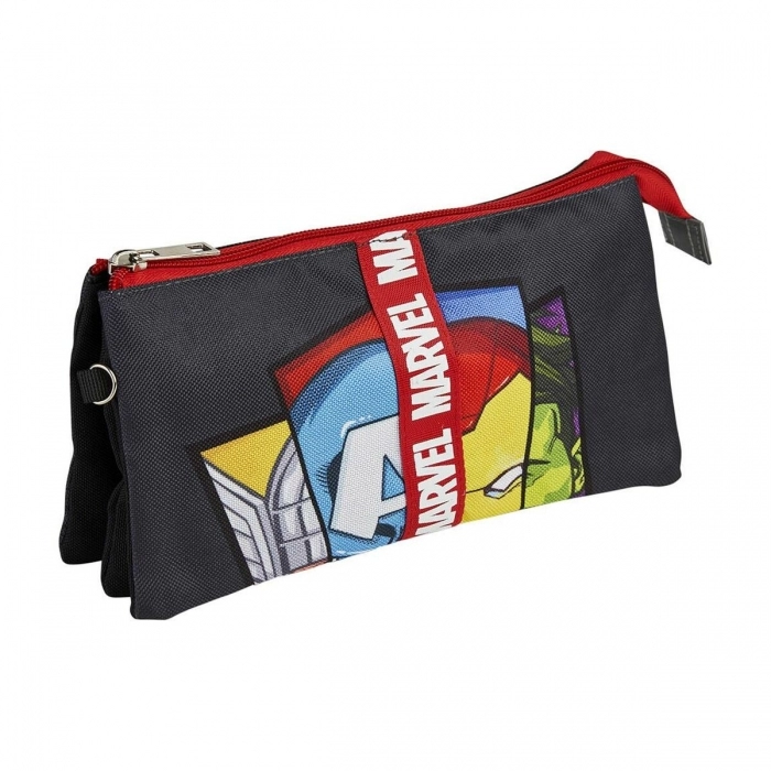 Estuche The Avengers Negro (11,5 x 2 x 22,5 cm) Estuche The Avengers Negro (11,5 x 2 x 22,5 cm)