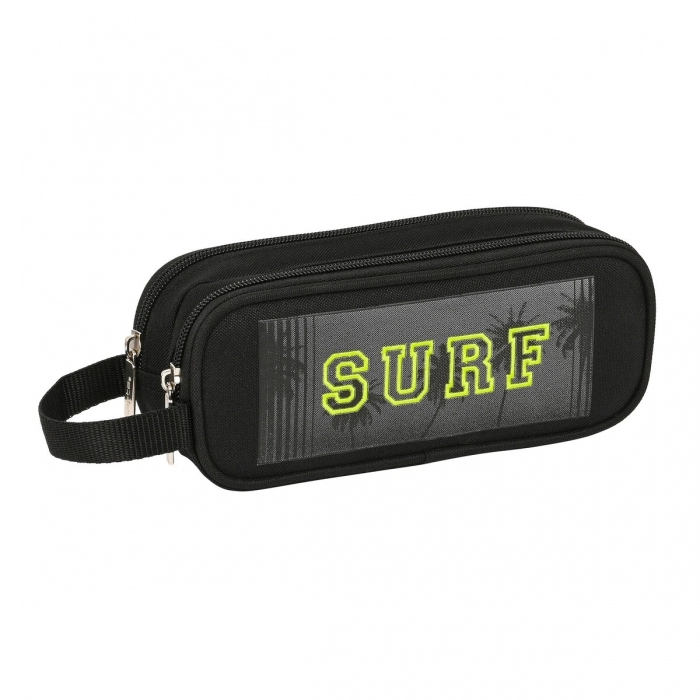 Portatodo Doble Safta Surf Negro (21 x 8 x 6 cm)
