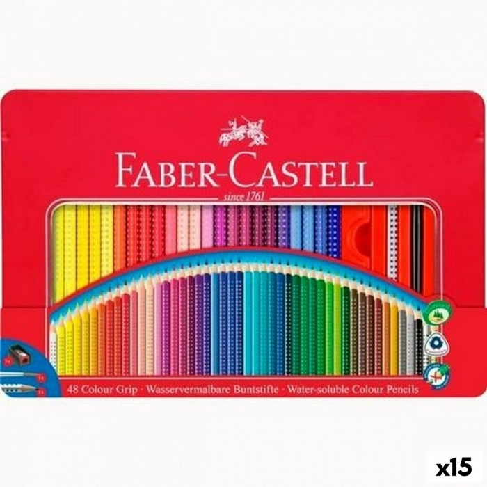 Lápices de colores Faber-Castell Multicolor (15 Unidades)