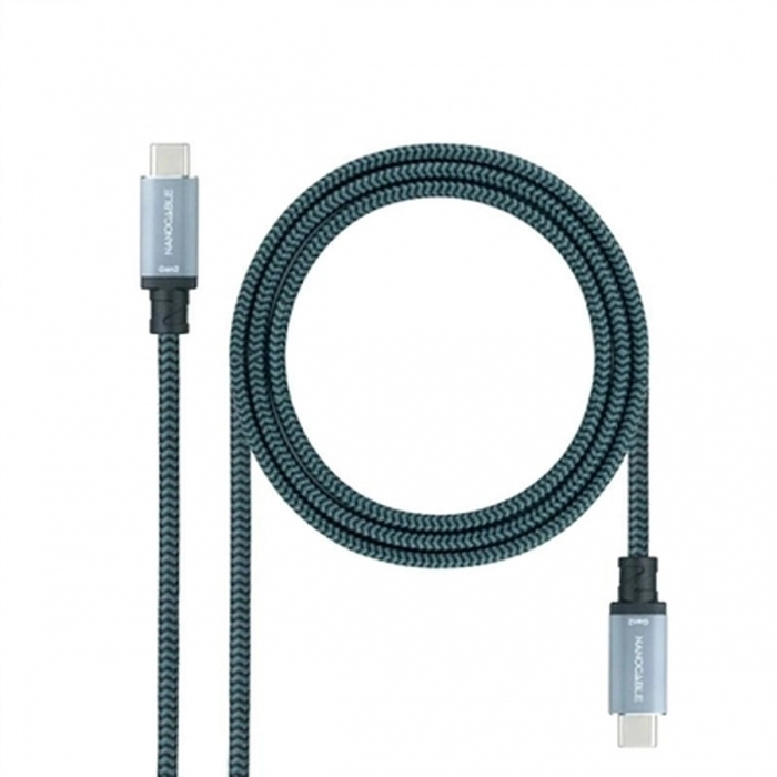 Cable USB C NANOCABLE 10.01.4101-L150-COMB 1,5 m Verde