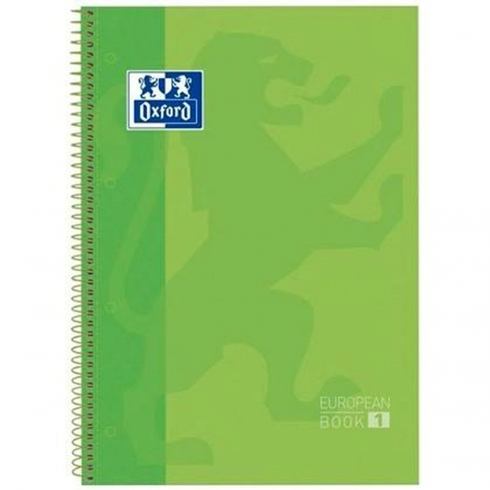 Cuaderno Oxford European Book Verde A4 5 Unidades