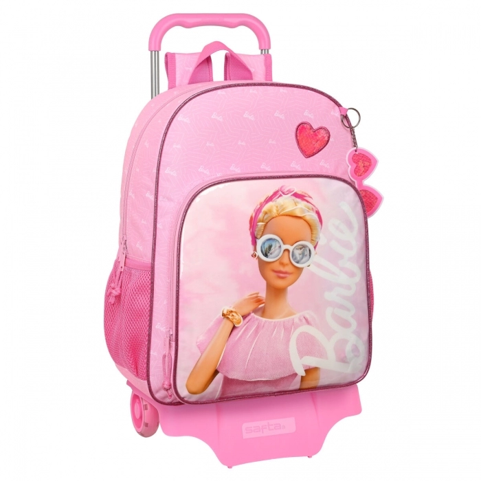 Mochila Escolar con Ruedas Barbie Girl Rosa (33 x 42 x 14 cm)
