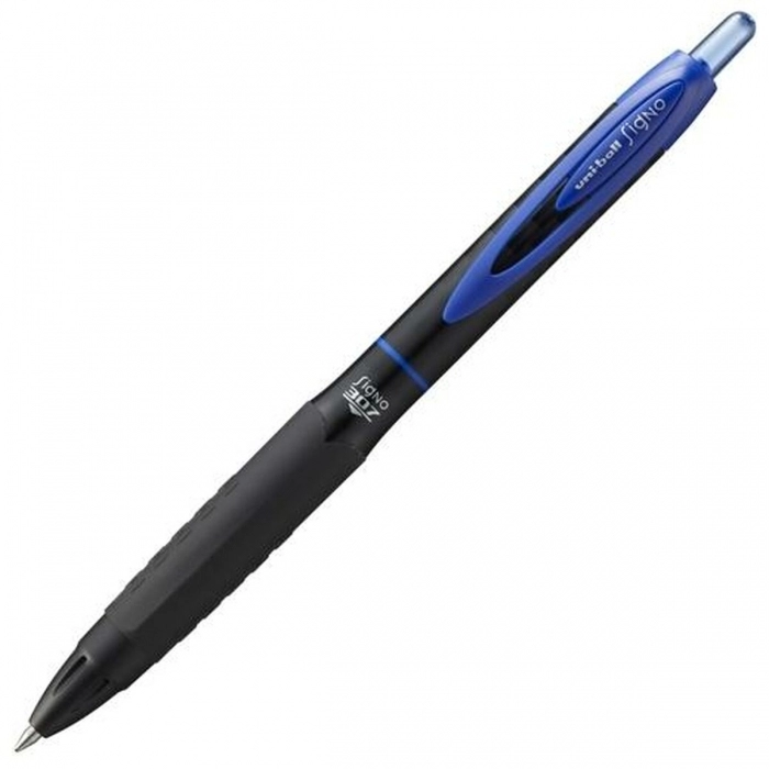 Bolígrafo de tinta líquida Uni-Ball Rollerball Signo UMN-207F Azul 12 Unidades