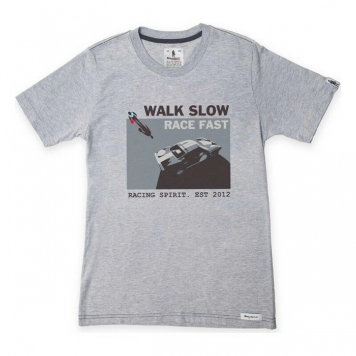 Camiseta de Manga Corta Hombre OMP Walk Slow Gris