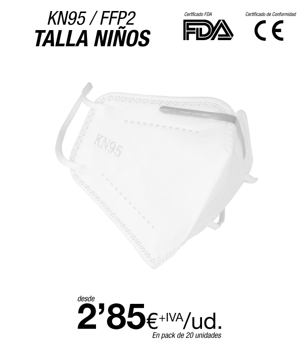 Mascarillas para Niños/as Autofiltrantes KN95 / FFP2, 4 Capas Mascarillas para Niños/as Autofiltrantes KN95 / FFP2, 4 Capas